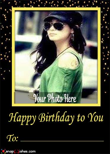 Create Happy Birthday Wishes Photo Frames With Name Online - Birthday Cake  With Name and Photo | Best Name Photo Wishes