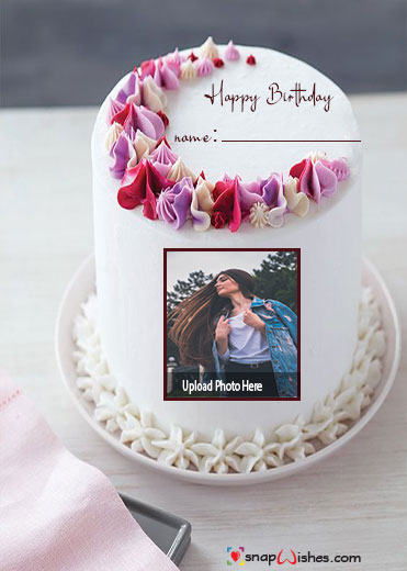 birthday-cake-with-photo-frame-and-name