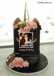 black-unicorn-birthday-photo-cake-edit-online