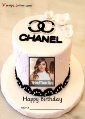 chanel-birthday-cake-with-name-and-photo