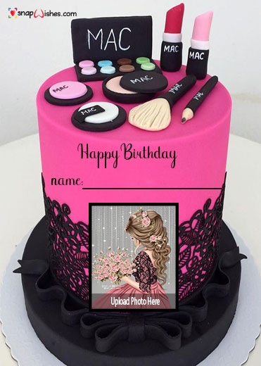 Photo Funny Birthday Cake Photo Frame - Birthday Cake With Name and Photo