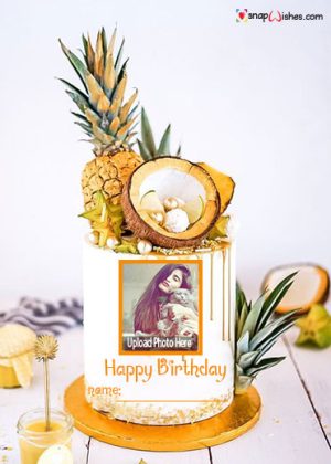 tropical--birthday-cake-with-name-and-photo-edit