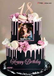 18th-birthday-cake-with-name-and-photo-editor