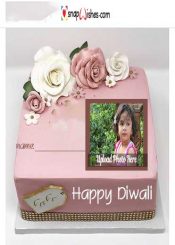 Diwali-cake-with-frame-for-photos
