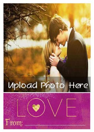 Online Love Photo Card Maker with Name - Birthday Cake With Name and ...