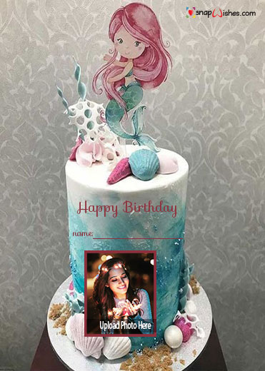 add photo on birthday cake with name editing option