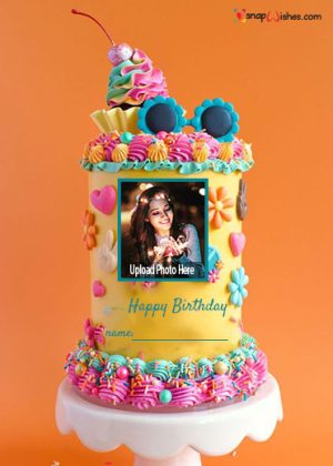 best birthday cake image with photo edit