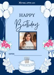 birthday card design with photo free download