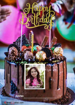 birthday name generator cake image online free with photo