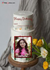 birthday photo editing online free customized cake