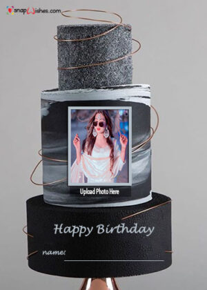 black-birthday-cake-with-name-and-photo-edit