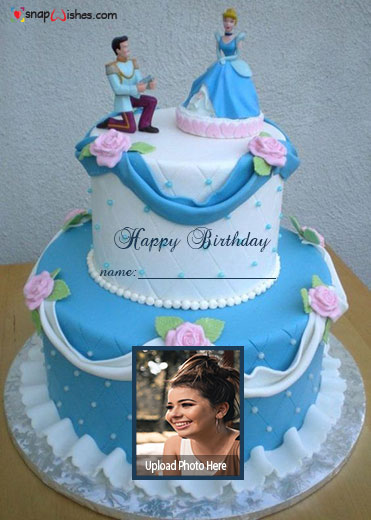 cinderella-birthday-cake-with-name-and-photo