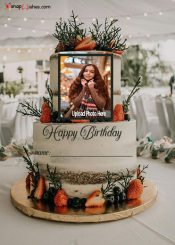 create custom wishes happy birthday cake edit name and photo