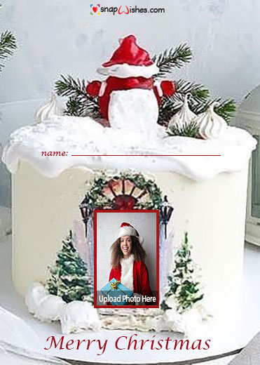 cute-christmas-wishes-cake-with-name-and-photo-edit