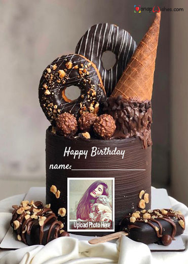 dream birthday cake with name and photo edit