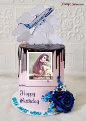 edit happy birthday wishes cake with name and photo