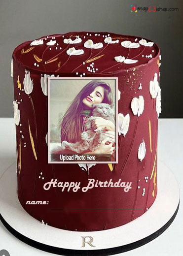 Free Download Birthday Cake Image with Name and Photo Edit