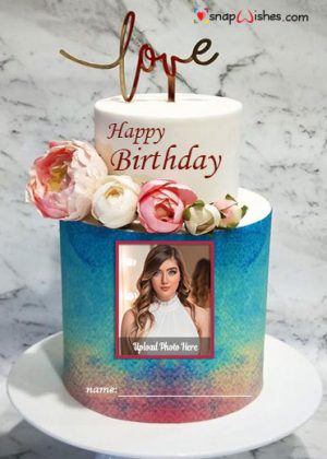 Happy Birthday Cake Wishes with Name and Photo Edit - Create Unique ...