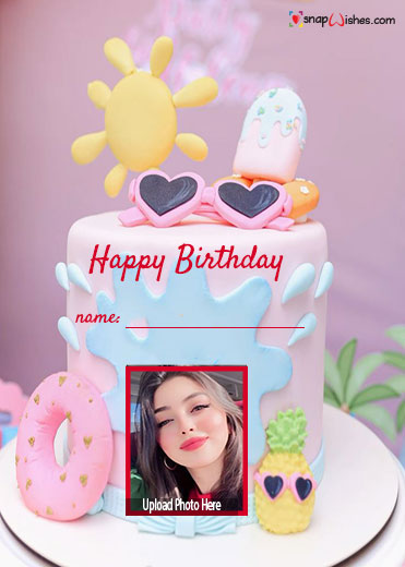 happy birthday image cake edit name