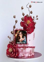 happy birthday images with name and photo edit on cake
