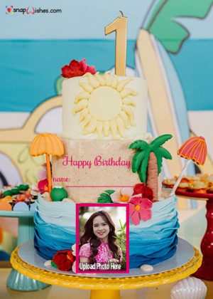 happy birthday to you wishes cake with name and photo
