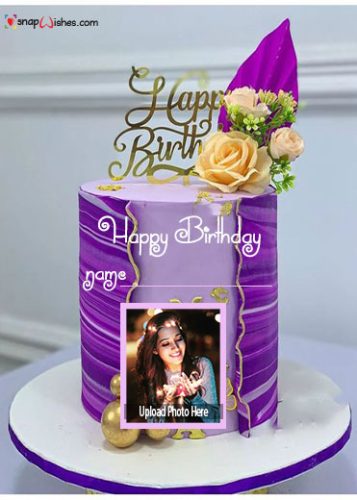 Name Generator on Birthday Cake with Photo - Birthday Cake With Name ...