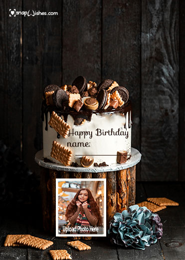 make happy birthday cake with name online free with photo