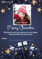 merry christmas greeting card maker customized name online free