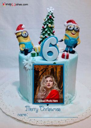 merry-christmas-minions-cake-image-with-name-and-photo-edit