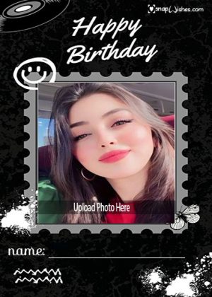 online birthday card maker with name and photo