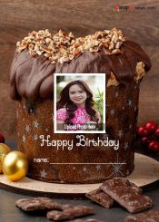 online birthday photo editing with name on cake