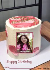 online free photo upload on birthday cake with name