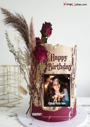 online happy birthday photo editor cake