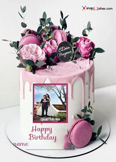 personalized Birthdaywishes cake pic with name and photo