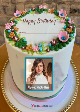 Photo Edit Birthday Cake with Name - Birthday Cake With Name and Photo ...