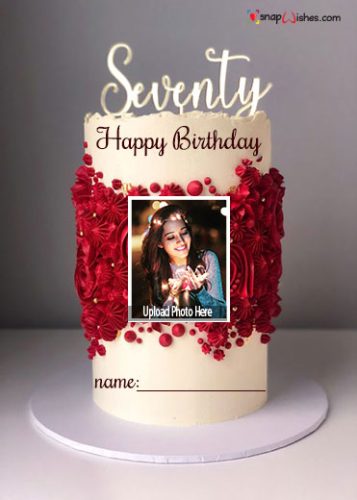 Cute Birthday Cake with Name and