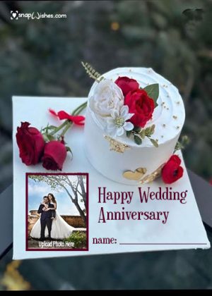wedding anniversary wishes to couple with name and photo