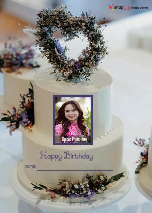 write your name on birthday cake with picture edit online