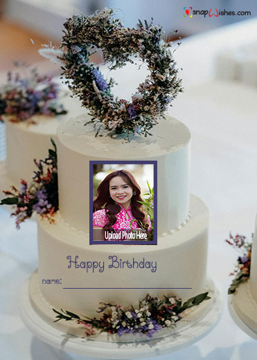 write your name on birthday cake with picture edit online